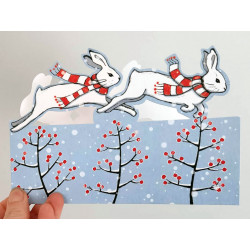 'Christmas Hares' - (pack of 8 cards) sorry sold out 'Christmas Hares' - (pack of 8 cards) sorry sold out