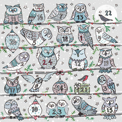 'Little Owls' - large advent calendar (sorry sold out) 'Little Owls' - large advent calendar (sorry sold out)