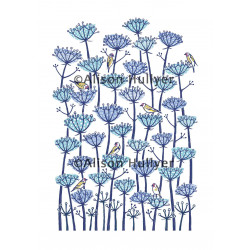 Giclée Print (A4 portrait) - Goldfinches on seed heads Giclée Print (A4 portrait) - Goldfinches on seed heads