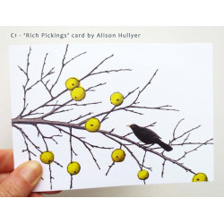 'Rich Pickings' greetings card 'Rich Pickings' greetings card