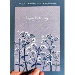 'Cow Parsley' - Happy Birthday card (sold out) 'Cow Parsley' - Happy Birthday card (sold out)