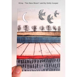 'Fen New Moon' greetings card by Emily Cooper 'Fen New Moon' greetings card by Emily Cooper