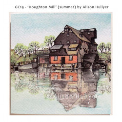 'Houghton Mill' greetings card (blue sky) sold out 'Houghton Mill' greetings card (blue sky) sold out