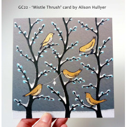 'Mistle Thrush' greetings card 'Mistle Thrush' greetings card