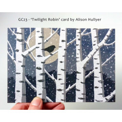 'Twilight Robin' - greetings card 'Twilight Robin' - greetings card