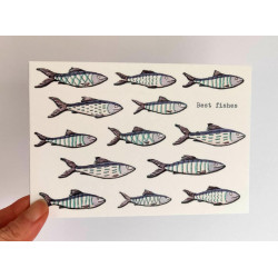 'Best Fishes' - greetings card 'Best Fishes' - greetings card