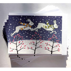 'Arctic Hares' pack of ten cards (temporarily sold out)