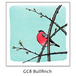 'Bullfinch' Greetings Card 
