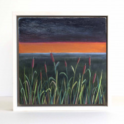 Oil Painting - Bulrushes (23cm) Oil Painting - Bulrushes (23cm)