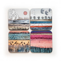 Set of 4 coasters by Emily Cooper Set of 4 coasters by Emily Cooper