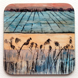 Coaster - 'Fen Landscape' by Emily Cooper Coaster - 'Fen Landscape' by Emily Cooper