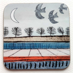 Coaster - 'Fen New Moon' by Emily Cooper Coaster - 'Fen New Moon' by Emily Cooper