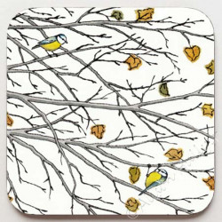 3. Coaster - Autumn Branches (Blue Tits)