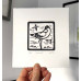 Relief print - Avocet Relief print - Avocet