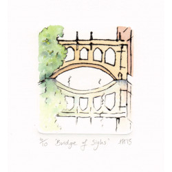 Drypoint - Bridge of Sighs Drypoint - Bridge of Sighs