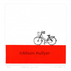 Drypoint & Relief Print - Cobbles Yard Drypoint & Relief Print - Cobbles Yard