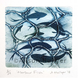 Collograph Print - Harbour Fish (sold) Collograph Print - Harbour Fish (sold)