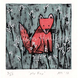 Collograph - Mr Fox Collograph - Mr Fox