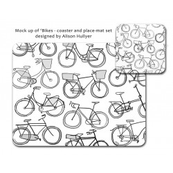 Bikes Placemat Bikes Placemat