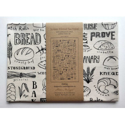 Baking Tea Towel - black and cream Baking Tea Towel - black and cream